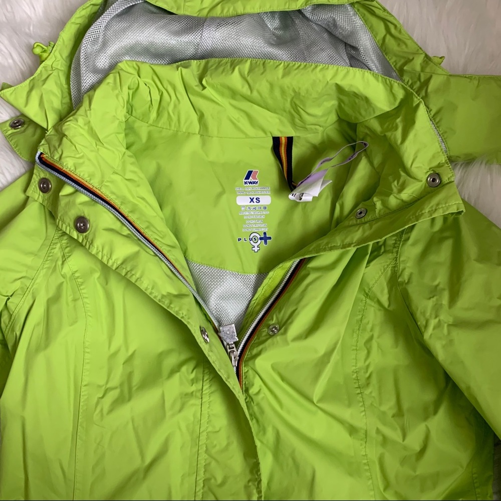 Green K-Way Rain Jacket - Picture 5 of 8